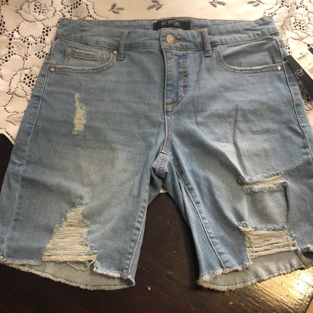 Long Jean shorts